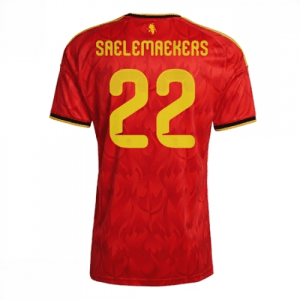 Echipament fotbal Belgia Alexis Saelemaekers #22 Tricou Acasa Mondial 2026 maneca scurta