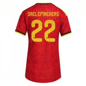 Echipament fotbal Belgia Alexis Saelemaekers #22 Tricou Acasa Mondial 2026 pentru femei maneca scurta