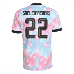 Echipament fotbal Belgia Alexis Saelemaekers #22 Tricou Deplasare Mondial 2026 maneca scurta