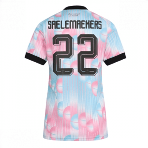 Echipament fotbal Belgia Alexis Saelemaekers #22 Tricou Deplasare Mondial 2026 pentru femei maneca scurta