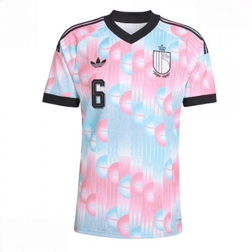 Echipament fotbal Belgia Axel Witsel #6 Tricou Deplasare Mondial 2026 maneca scurta 2 Echipament fotbal Belgia Axel Witsel #6 Tricou Deplasare Mondial 2026 maneca scurta - imagine 2