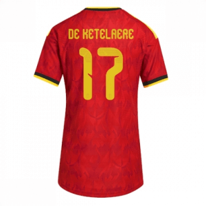 Echipament fotbal Belgia Charles De Ketelaere #17 Tricou Acasa Mondial 2026 pentru femei maneca scurta