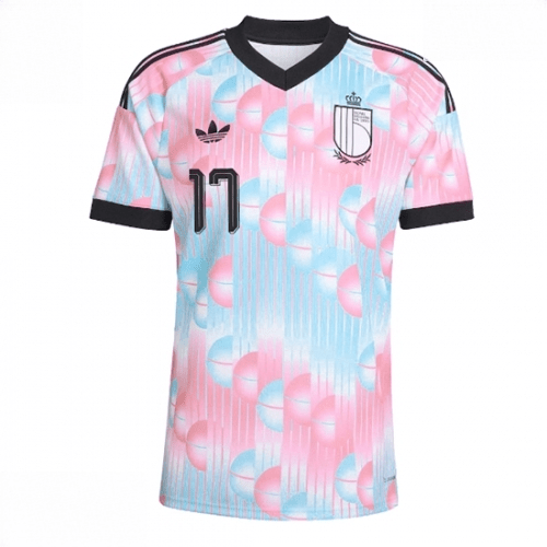 Echipament fotbal Belgia Charles De Ketelaere #17 Tricou Deplasare Mondial 2026 maneca scurta 2 Echipament fotbal Belgia Charles De Ketelaere #17 Tricou Deplasare Mondial 2026 maneca scurta - imagine 2