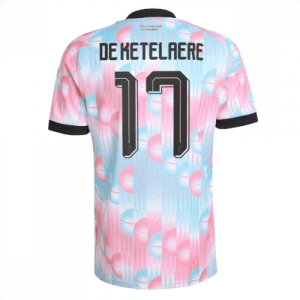 Echipament fotbal Belgia Charles De Ketelaere #17 Tricou Deplasare Mondial 2026 maneca scurta