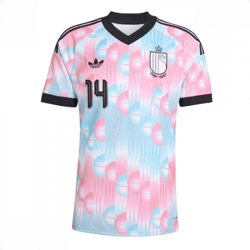 Echipament fotbal Belgia Dodi Lukebakio #14 Tricou Deplasare Mondial 2026 maneca scurta 2 Echipament fotbal Belgia Dodi Lukebakio #14 Tricou Deplasare Mondial 2026 maneca scurta - imagine 2