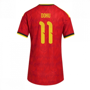 Echipament fotbal Belgia Jeremy Doku #11 Tricou Acasa Mondial 2026 pentru femei maneca scurta