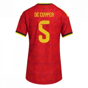 Echipament fotbal Belgia Maxim De Cuyper #5 Tricou Acasa Mondial 2026 pentru femei maneca scurta