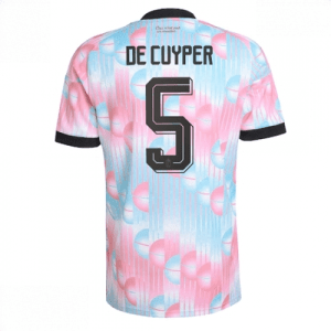 Echipament fotbal Belgia Maxim De Cuyper #5 Tricou Deplasare Mondial 2026 maneca scurta