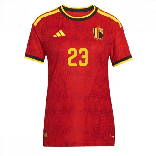 Echipament fotbal Belgia Michy Batshuayi #23 Tricou Acasa Mondial 2026 pentru femei maneca scurta 2 Echipament fotbal Belgia Michy Batshuayi #23 Tricou Acasa Mondial 2026 pentru femei maneca scurta - imagine 2