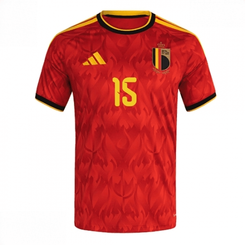 Echipament fotbal Belgia Thomas Meunier #15 Tricou Acasa Mondial 2026 maneca scurta 2 Echipament fotbal Belgia Thomas Meunier #15 Tricou Acasa Mondial 2026 maneca scurta - imagine 2