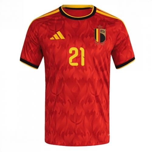 Echipament fotbal Belgia Timothy Castagne #21 Tricou Acasa Mondial 2026 maneca scurta 2 Echipament fotbal Belgia Timothy Castagne #21 Tricou Acasa Mondial 2026 maneca scurta - imagine 2
