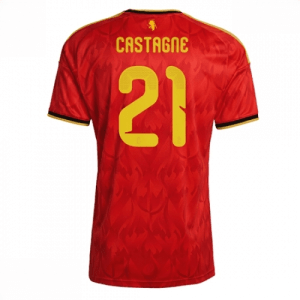 Echipament fotbal Belgia Timothy Castagne #21 Tricou Acasa Mondial 2026 maneca scurta