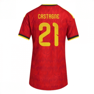 Echipament fotbal Belgia Timothy Castagne #21 Tricou Acasa Mondial 2026 pentru femei maneca scurta