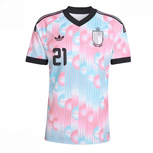 Echipament fotbal Belgia Timothy Castagne #21 Tricou Deplasare Mondial 2026 maneca scurta 2 Echipament fotbal Belgia Timothy Castagne #21 Tricou Deplasare Mondial 2026 maneca scurta - imagine 2