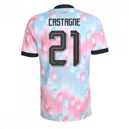 Echipament fotbal Belgia Timothy Castagne #21 Tricou Deplasare Mondial 2026 maneca scurta 1 Echipament fotbal Belgia Timothy Castagne #21 Tricou Deplasare Mondial 2026 maneca scurta
