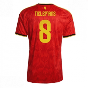 Echipament fotbal Belgia Youri Tielemans #8 Tricou Acasa Mondial 2026 maneca scurta