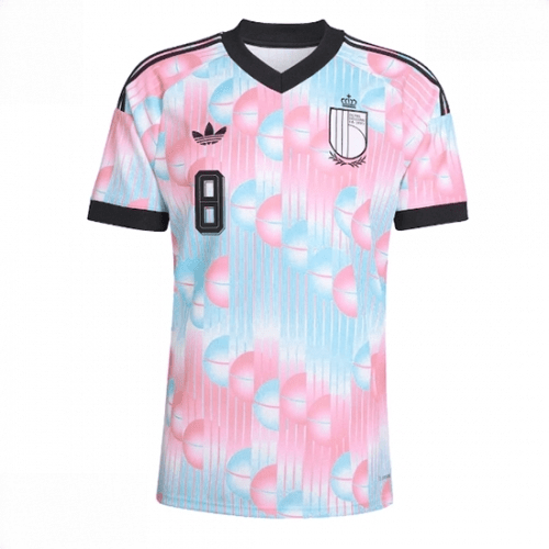 Echipament fotbal Belgia Youri Tielemans #8 Tricou Deplasare Mondial 2026 maneca scurta 2 Echipament fotbal Belgia Youri Tielemans #8 Tricou Deplasare Mondial 2026 maneca scurta - imagine 2