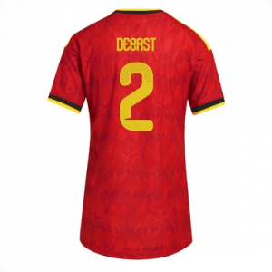 Echipament fotbal Belgia Zeno Debast #2 Tricou Acasa Mondial 2026 pentru femei maneca scurta