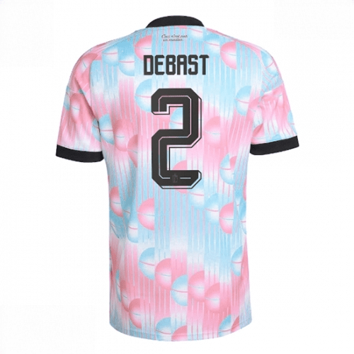 Echipament fotbal Belgia Zeno Debast #2 Tricou Deplasare Mondial 2026 maneca scurta 1 Echipament fotbal Belgia Zeno Debast #2 Tricou Deplasare Mondial 2026 maneca scurta