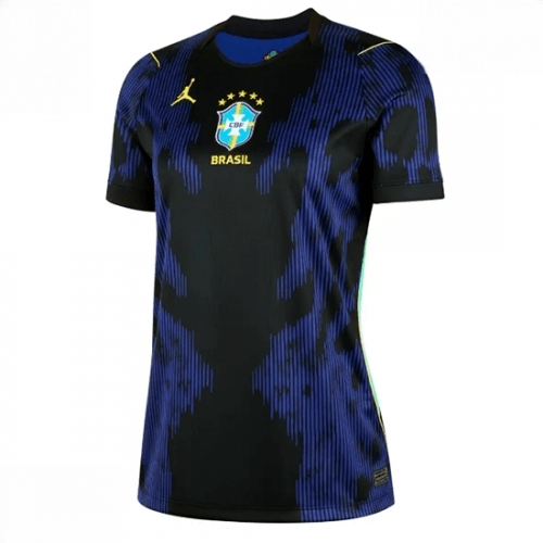 Echipament fotbal Brazilia Tricou Deplasare Mondial 2026 pentru femei maneca scurta 1 Echipament fotbal Brazilia Tricou Deplasare Mondial 2026 pentru femei maneca scurta