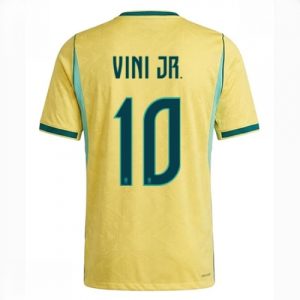 Echipament fotbal Brazilia Vinicius Junior #10 Tricou Acasa Mondial 2026 maneca scurta