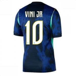Echipament fotbal Brazilia Vinicius Junior #10 Tricou Deplasare Mondial 2026 maneca scurta