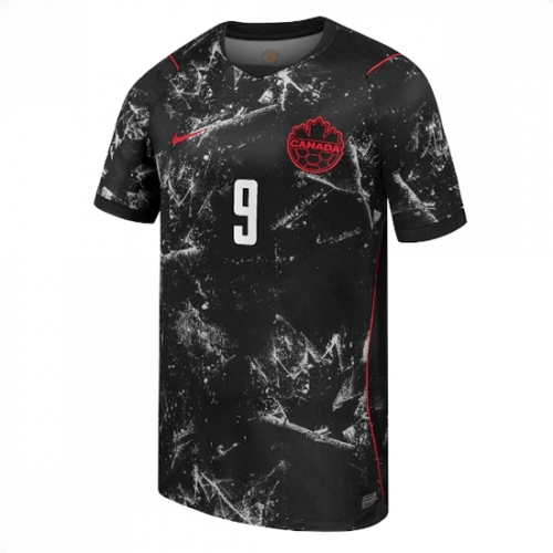 Echipament fotbal Canada Cyle Larin #9 Tricou Deplasare Mondial 2026 maneca scurta 2 Echipament fotbal Canada Cyle Larin #9 Tricou Deplasare Mondial 2026 maneca scurta - imagine 2