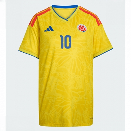 Echipament fotbal Columbia James Rodriguez #10 Tricou Acasa Mondial 2026 pentru femei maneca scurta 2 Echipament fotbal Columbia James Rodriguez #10 Tricou Acasa Mondial 2026 pentru femei maneca scurta - imagine 2
