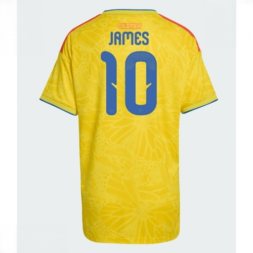 Echipament fotbal Columbia James Rodriguez #10 Tricou Acasa Mondial 2026 pentru femei maneca scurta 1 Echipament fotbal Columbia James Rodriguez #10 Tricou Acasa Mondial 2026 pentru femei maneca scurta