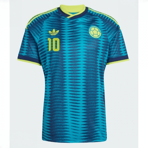 Echipament fotbal Columbia James Rodriguez #10 Tricou Deplasare Mondial 2026 maneca scurta 2 Echipament fotbal Columbia James Rodriguez #10 Tricou Deplasare Mondial 2026 maneca scurta - imagine 2