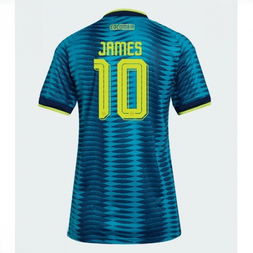 Echipament fotbal Columbia James Rodriguez #10 Tricou Deplasare Mondial 2026 pentru femei maneca scurta 1 Echipament fotbal Columbia James Rodriguez #10 Tricou Deplasare Mondial 2026 pentru femei maneca scurta
