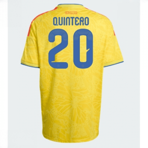Echipament fotbal Columbia Juan Fernando Quintero #20 Tricou Acasa Mondial 2026 maneca scurta