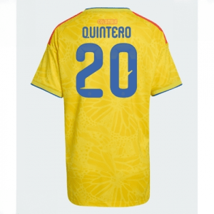 Echipament fotbal Columbia Juan Fernando Quintero #20 Tricou Acasa Mondial 2026 pentru femei maneca scurta
