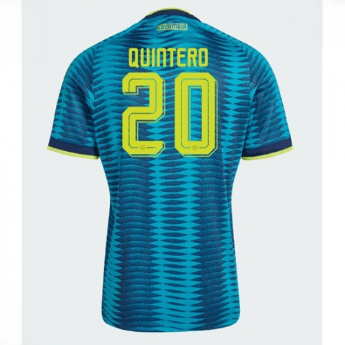 Echipament fotbal Columbia Juan Fernando Quintero #20 Tricou Deplasare Mondial 2026 maneca scurta 1 Echipament fotbal Columbia Juan Fernando Quintero #20 Tricou Deplasare Mondial 2026 maneca scurta