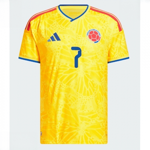 Echipament fotbal Columbia Luis Diaz #7 Tricou Acasa Mondial 2026 maneca scurta 2 Echipament fotbal Columbia Luis Diaz #7 Tricou Acasa Mondial 2026 maneca scurta - imagine 2