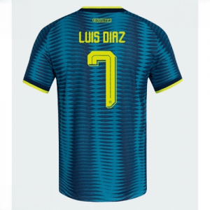 Echipament fotbal Columbia Luis Diaz #7 Tricou Deplasare Mondial 2026 maneca scurta