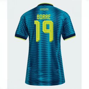 Echipament fotbal Columbia Rafael Santos Borre #19 Tricou Deplasare Mondial 2026 pentru femei maneca scurta