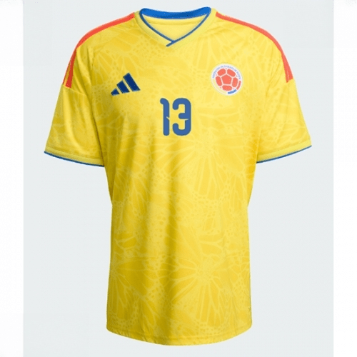 Echipament fotbal Columbia Yerry Mina #13 Tricou Acasa Mondial 2026 maneca scurta 2 Echipament fotbal Columbia Yerry Mina #13 Tricou Acasa Mondial 2026 maneca scurta - imagine 2