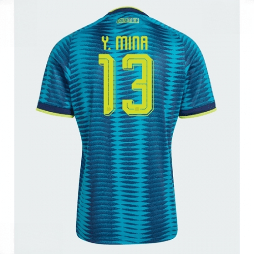 Echipament fotbal Columbia Yerry Mina #13 Tricou Deplasare Mondial 2026 maneca scurta 1 Echipament fotbal Columbia Yerry Mina #13 Tricou Deplasare Mondial 2026 maneca scurta