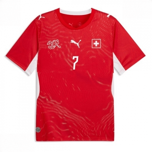 Echipament fotbal Elveția Breel Embolo #7 Tricou Acasa Mondial 2026 maneca scurta 2 Echipament fotbal Elveția Breel Embolo #7 Tricou Acasa Mondial 2026 maneca scurta - imagine 2