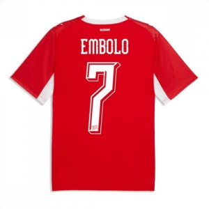 Echipament fotbal Elveția Breel Embolo #7 Tricou Acasa Mondial 2026 maneca scurta