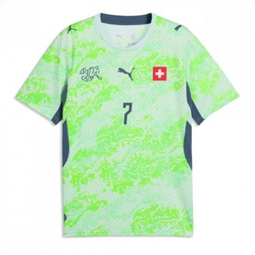 Echipament fotbal Elveția Breel Embolo #7 Tricou Deplasare Mondial 2026 maneca scurta 2 Echipament fotbal Elveția Breel Embolo #7 Tricou Deplasare Mondial 2026 maneca scurta - imagine 2