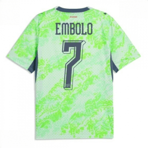 Echipament fotbal Elveția Breel Embolo #7 Tricou Deplasare Mondial 2026 maneca scurta