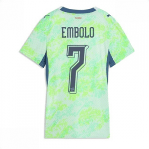 Echipament fotbal Elveția Breel Embolo #7 Tricou Deplasare Mondial 2026 pentru femei maneca scurta
