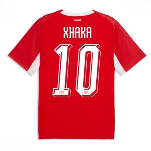 Echipament fotbal Elveția Granit Xhaka #10 Tricou Acasa Mondial 2026 maneca scurta 1 Echipament fotbal Elveția Granit Xhaka #10 Tricou Acasa Mondial 2026 maneca scurta
