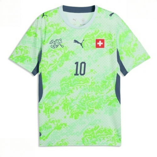 Echipament fotbal Elveția Granit Xhaka #10 Tricou Deplasare Mondial 2026 maneca scurta 2 Echipament fotbal Elveția Granit Xhaka #10 Tricou Deplasare Mondial 2026 maneca scurta - imagine 2