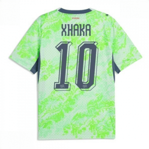 Echipament fotbal Elveția Granit Xhaka #10 Tricou Deplasare Mondial 2026 maneca scurta