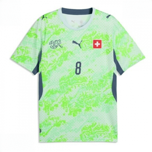 Echipament fotbal Elveția Remo Freuler #8 Tricou Deplasare Mondial 2026 maneca scurta 2 Echipament fotbal Elveția Remo Freuler #8 Tricou Deplasare Mondial 2026 maneca scurta - imagine 2