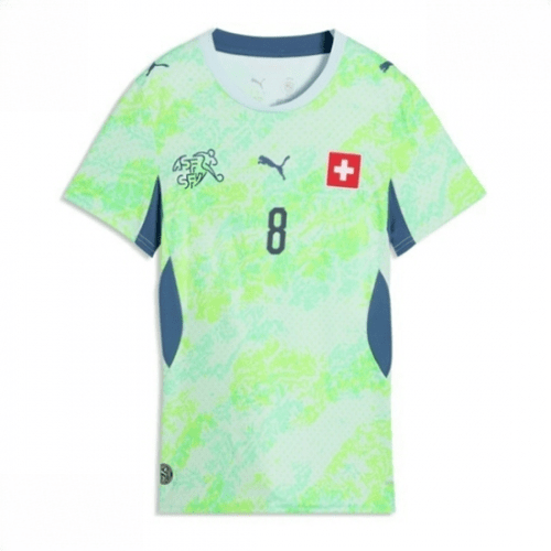 Echipament fotbal Elveția Remo Freuler #8 Tricou Deplasare Mondial 2026 pentru femei maneca scurta 2 Echipament fotbal Elveția Remo Freuler #8 Tricou Deplasare Mondial 2026 pentru femei maneca scurta - imagine 2