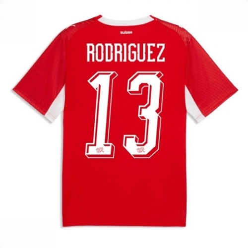 Echipament fotbal Elveția Ricardo Rodriguez #13 Tricou Acasa Mondial 2026 maneca scurta 1 Echipament fotbal Elveția Ricardo Rodriguez #13 Tricou Acasa Mondial 2026 maneca scurta